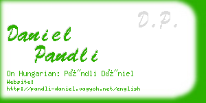 daniel pandli business card